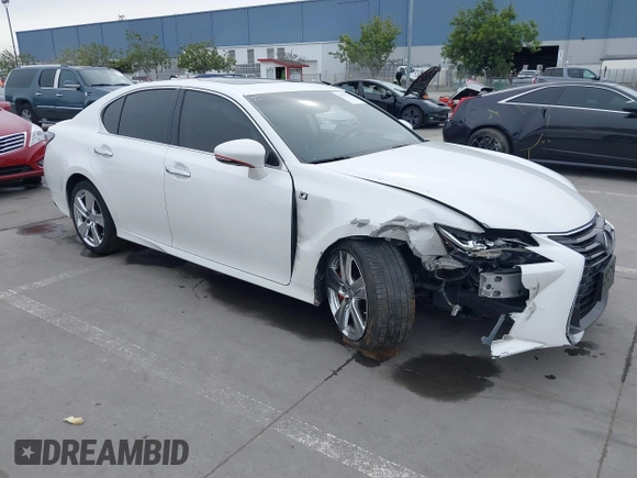 2016 Lexus GS 350 with VIN JTHBZ1BLXGA002689, listed as a IAAI auction lot 41555272 with 91,781 mi miles. Bid and sale history available at carsss.com. Image 1.