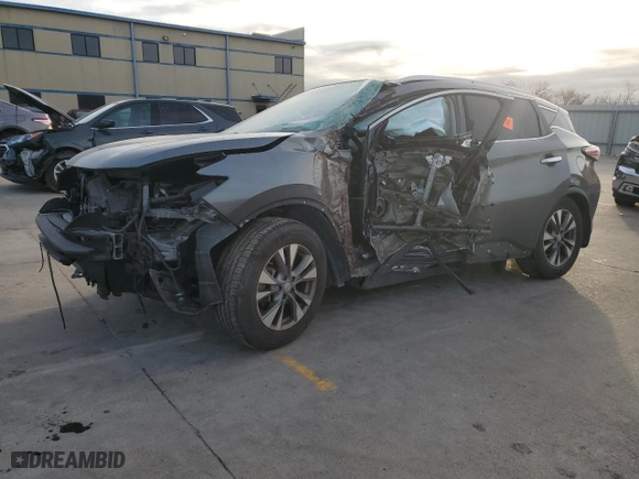 2015 Nissan Murano SL with VIN 5N1AZ2MH8FN218796, listed as a Copart auction lot 42603745 with 0 mi miles and Salvage Title. Bid and sale history available at carsss.com. Image 1.