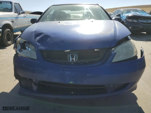 2004 Honda Civic VP with VIN 1HGEM22124L061139, listed as a Copart auction lot 48565455 with 191,180 mi miles and Salvage Title. Bid and sale history available at carsss.com. Image 5.