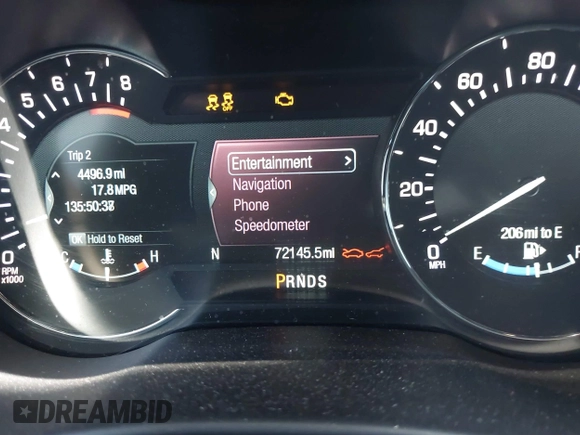2019 Lincoln MKC Reserve with VIN 5LMTJ3DH1KUL09136, listed as a IAAI auction lot 39771852 with 72,145 mi miles and . Bid and sale history available at carsss.com. Image 7.