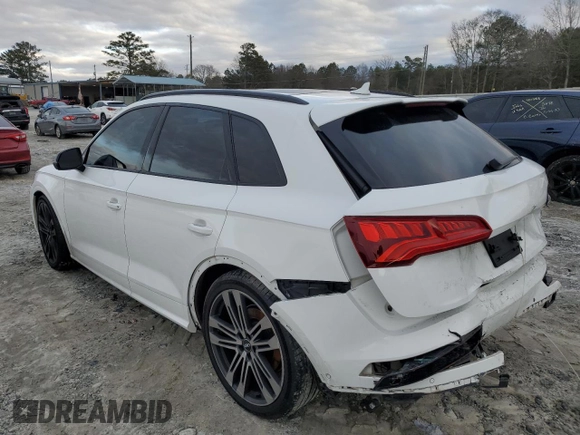 2020 Audi SQ5 Prestige with VIN WA1C4AFYXL2082701, listed as a Copart auction lot 82189943 with Not Provided miles and . Bid and sale history available at DreamBid. Image 2.