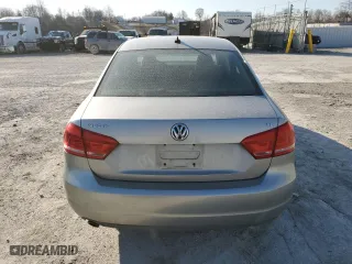 2012 Volkswagen Passat SE with VIN 1VWBP7A35CC014949, listed as a Copart auction lot 48211475 with 127,879 mi miles and Salvage Title. Bid and sale history available at carsss.com. Image 6.