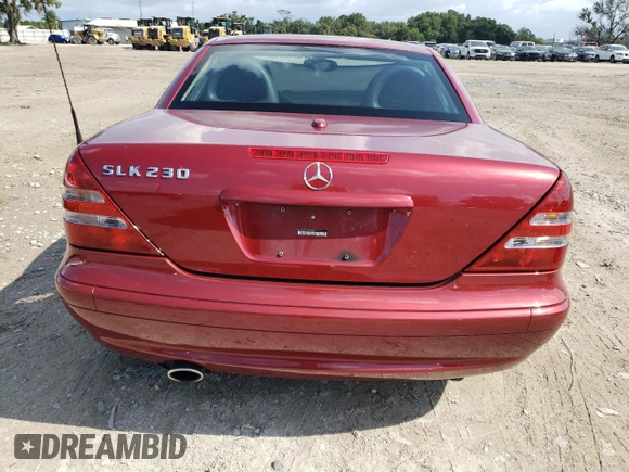 2002 Mercedes-Benz SLK-Class 2.3L Kompressor with VIN WDBKK49F32F243947, listed as a Copart auction lot 68308554 with 60,116 mi miles and Salvage Title. Bid and sale history available at carsss.com. Image 6.