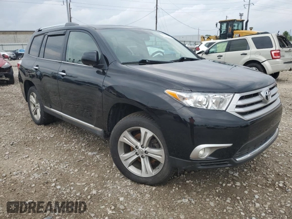 2012 Toyota Highlander Limited with VIN 5TDDK3EH5CS105761, listed as a Copart auction lot 60208055 with 167,190 mi miles and Clean title. Bid and sale history available at DreamBid. Image 4.