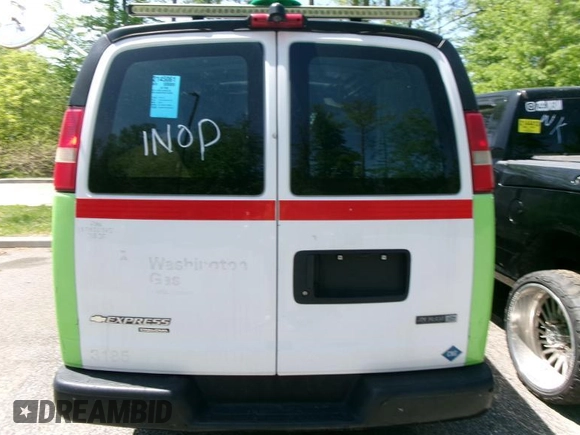 2011 Chevrolet Express Cargo with VIN 1GCWGFCB7B1123426, listed as a IAAI auction lot 42573299 with Not provided miles and . Bid and sale history available at DreamBid. Image 8.