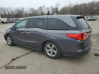2020 Honda Odyssey EX-L with VIN 5FNRL6H75LB068609, listed as a Copart auction lot 52558295 with 59,841 mi miles and Salvage Title. Bid and sale history available at carsss.com. Image 2.