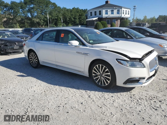 2017 Lincoln Continental Select with VIN 1LN6L9TPXH5623344, listed as a Copart auction lot 70381884 with 83,624 mi miles and Salvage title. Bid and sale history available at DreamBid. Image 4.