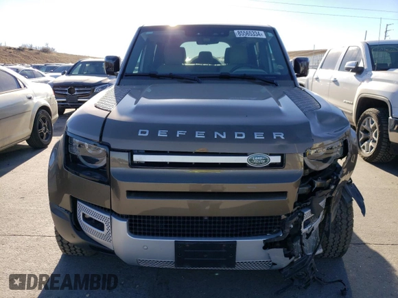 2024 Land Rover Defender S with VIN SALEJ7EU0R2275367, listed as a Copart auction lot 85565334 with 9,260 mi miles and Salvage title. Bid and sale history available at DreamBid. Image 5.