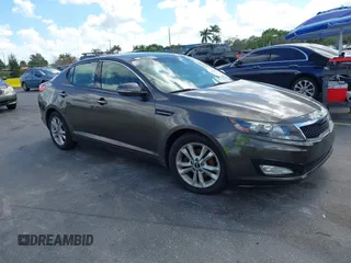 2011 Kia Optima EX with VIN KNAGN4A74B5164311, listed as a IAAI auction lot 41558907 with Not Provided miles and . Bid and sale history available at carsss.com. Image 1.