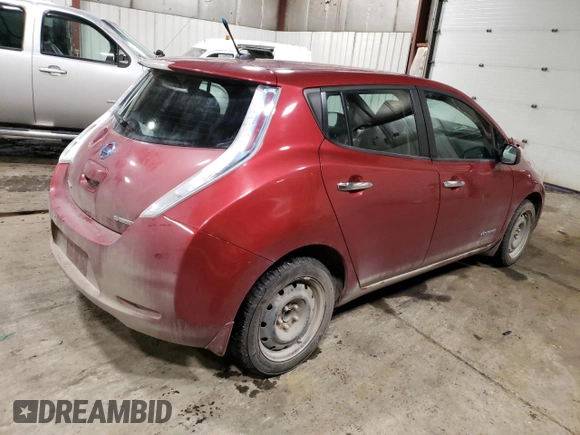 2013 Nissan LEAF S with VIN 1N4AZ0CP8DC405875, listed as a Copart auction lot 42643525 with 75,824 mi miles and Clean title. Bid and sale history available at DreamBid. Image 3.