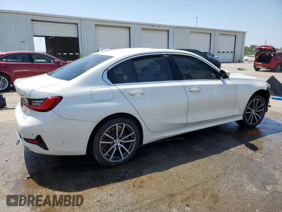 2021 BMW 3 Series 330i xDrive with VIN 3MW5R7J01M8B48136, listed as a Copart auction lot 52376245 with 47,411 mi miles and Salvage Title. Bid and sale history available at carsss.com. Image 3.