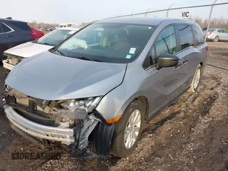 2019 Honda Odyssey LX with VIN 5FNRL6H20KB028201, listed as a IAAI auction lot 41787562 with 56,469 mi miles and . Bid and sale history available at DreamBid. Image 18.