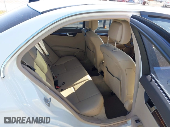 2012 Mercedes-Benz C-Class C 300 Sport with VIN WDDGF8BB6CA653415, listed as a IAAI auction lot 41742153 with 77,975 mi miles. Bid and sale history available at carsss.com. Image 8.