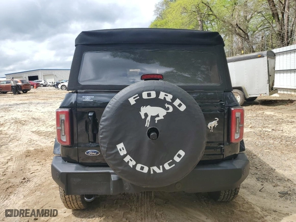 2023 Ford Bronco with VIN 1FMDE5BH0PLB30495, listed as a Copart auction lot 51380065 with 18,156 mi miles and Salvage Title. Bid and sale history available at carsss.com. Image 6.