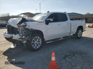 2020 Chevrolet Silverado 1500 LT with VIN 1GCRYDED1LZ325212, listed as a Copart auction lot 51409505 with 76,030 mi miles and Salvage Title. Bid and sale history available at DreamBid. Image 1.
