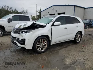 2015 Kia Sorento SX Limited with VIN 5XYKW4A76FG554866, listed as a Copart auction lot 79847234 with 114,582 mi miles and Salvage Title. Bid and sale history available at carsss.com. Image 1.
