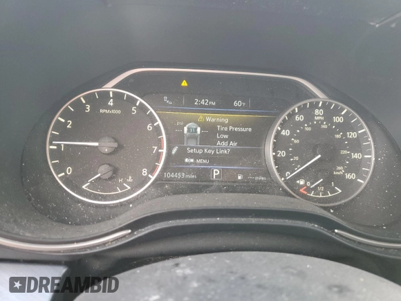 2016 Nissan Maxima S with VIN 1N4AA6AP3GC902446, listed as a Copart auction lot 48993185 with 104,453 mi miles and Salvage title. Bid and sale history available at DreamBid. Image 9.