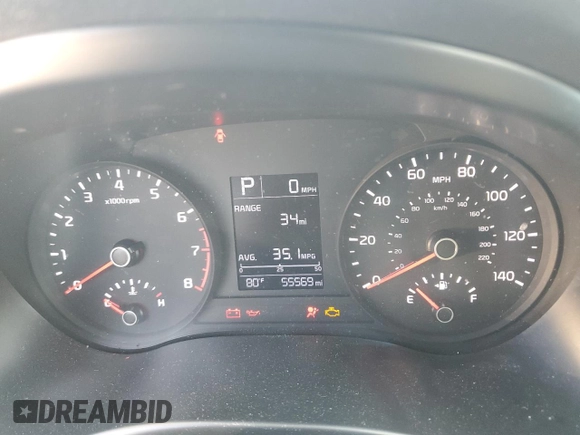 2018 Kia Rio LX with VIN 3KPA24AB7JE127486, listed as a Copart auction lot 50742805 with 55,569 mi miles and Salvage Title. Bid and sale history available at carsss.com. Image 9.