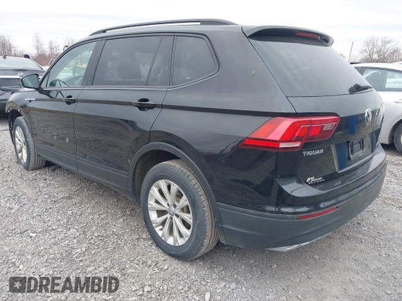 2019 Volkswagen Tiguan S with VIN 3VV0B7AX9KM019775, listed as a IAAI auction lot 41897497 with 61,691 mi miles and . Bid and sale history available at DreamBid. Image 3.