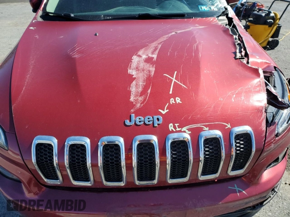 2017 Jeep Cherokee Latitude with VIN 1C4PJMCS6HW635622, listed as a Copart auction lot 49490495 with 136,102 mi miles and Salvage Title. Bid and sale history available at DreamBid. Image 12.