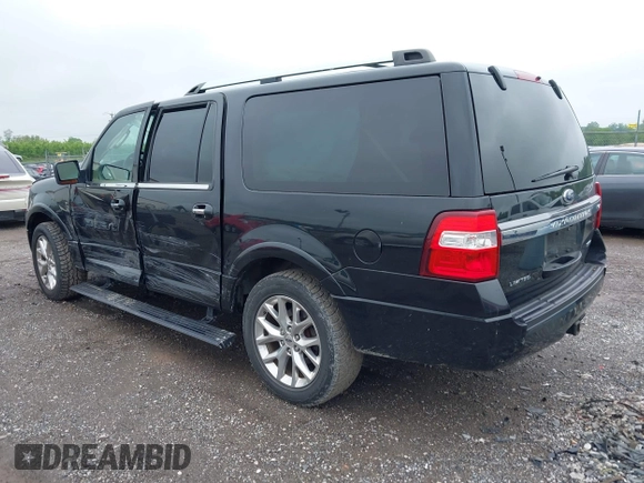 2015 Ford Expedition Max Limited with VIN 1FMJK2AT0FEF45948, listed as a IAAI auction lot 42270255 with 103,553 mi miles and . Bid and sale history available at DreamBid. Image 3.