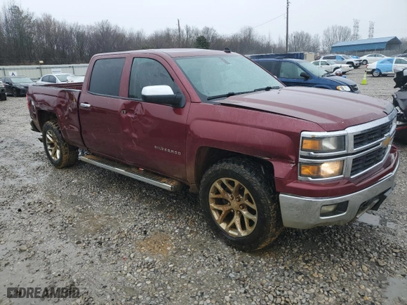2014 Chevrolet Silverado 1500 LT with VIN 3GCUKREH7EG397000, listed as a Copart auction lot 44456235 with 228,486 mi miles and Salvage Title. Bid and sale history available at carsss.com. Image 4.