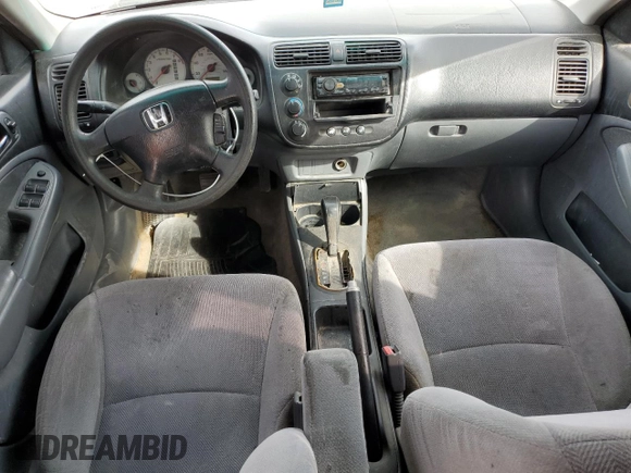 2002 Honda Civic EX with VIN 1HGES26782L051944, listed as a Copart auction lot 47958055 with 286,468 mi miles and Salvage Title. Bid and sale history available at DreamBid. Image 8.