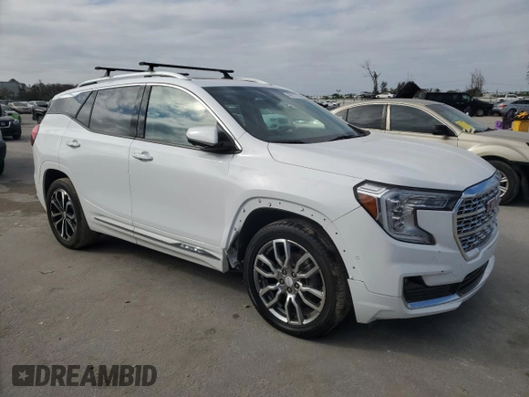 2022 GMC Terrain Denali with VIN 3GKALXEV7NL310492, listed as a Copart auction lot 46217725 with 12,081 mi miles and Clean title. Bid and sale history available at DreamBid. Image 4.