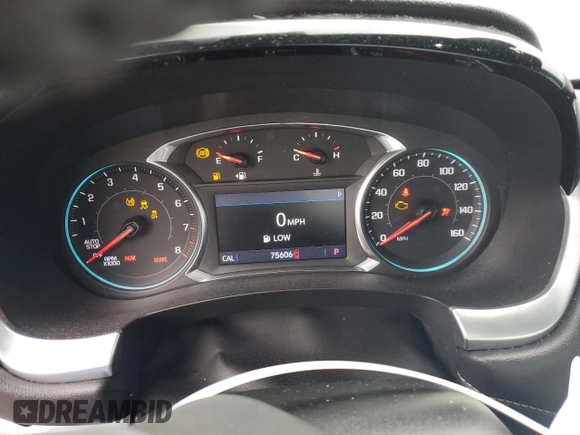 2022 Chevrolet Traverse LT Leather with VIN 1GNERHKW3NJ145246, listed as a Copart auction lot 44858215 with 75,606 mi miles and Salvage Title. Bid and sale history available at carsss.com. Image 9.