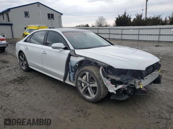 2018 Audi A8 with VIN WAU44AFD9JN000764, listed as a Copart auction lot 43721224 with 58,686 mi miles and . Bid and sale history available at DreamBid. Image 4.