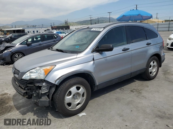 2007 Honda CR-V LX with VIN JHLRE38327C011361, listed as a Copart auction lot 52404595 with 194,296 mi miles and Salvage Title. Bid and sale history available at carsss.com. Image 1.