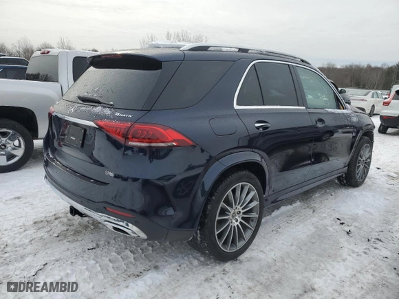 2021 Mercedes-Benz GLE with VIN 4JGFB4KB5MA370754, listed as a Copart auction lot 44785765 with 53,248 mi miles and Salvage Title. Bid and sale history available at carsss.com. Image 3.
