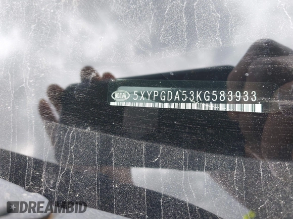 2019 Kia Sorento LX z VIN 5XYPGDA53KG583933, wystawiony jako IAAI lot #42306280 z przebiegiem 48 662 mil mil oraz . Historia ofert i sprzedaży dostępna na DreamBid. Obrazek 9.