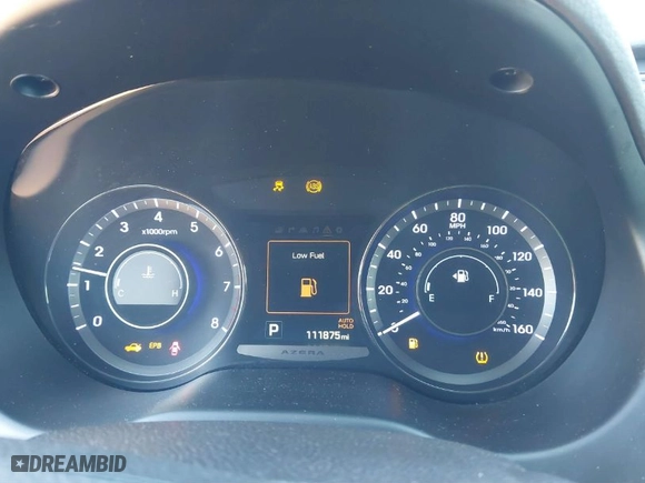 2016 Hyundai Azera Limited with VIN KMHFH4JG7GA523876, listed as a IAAI auction lot 41661638 with 111,875 mi miles. Bid and sale history available at carsss.com. Image 7.