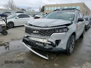 2022 Kia Sorento SX with VIN 5XYRKDLF7NG149435, listed as a Copart auction lot 48703485 with 26,580 mi miles and Salvage Title. Bid and sale history available at carsss.com. Image 14.