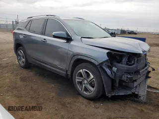 2018 GMC Terrain SLT with VIN 3GKALVEV6JL343143, listed as a Copart auction lot 47183625 with 91,544 mi miles and Salvage Title. Bid and sale history available at DreamBid. Image 4.