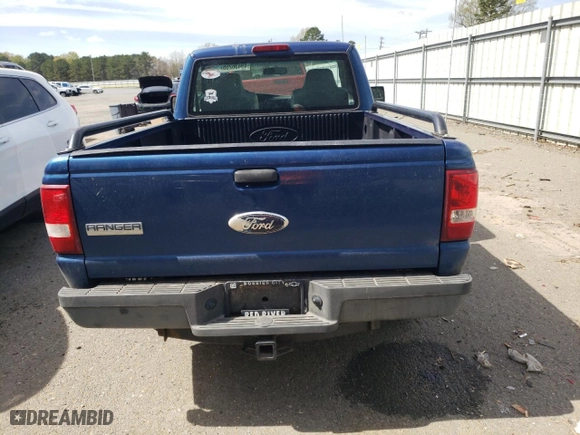 2009 Ford Ranger XL with VIN 1FTYR10D09PA00649, listed as a Copart auction lot 49436255 with 251,774 mi miles and Salvage Title. Bid and sale history available at carsss.com. Image 6.