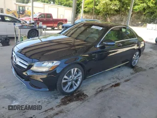 2018 Mercedes-Benz C 300 with VIN WDDWF4JB4JR313877, listed as a Copart auction lot 57659585 with 81,631 mi miles and Salvage title. Bid and sale history available at DreamBid. Image 1.