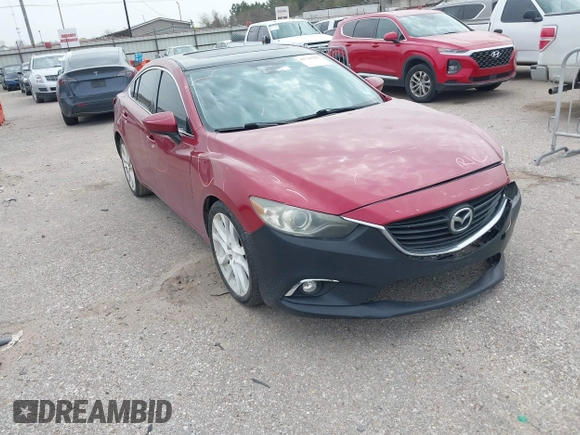 2014 Mazda 6 i Grand Touring with VIN JM1GJ1W57E1108539, listed as a IAAI auction lot 41749387 with Not Provided miles. Bid and sale history available at carsss.com. Image 1.