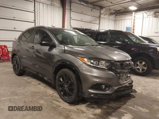 2022 Honda HR-V Sport with VIN 3CZRU6H15NM710876, listed as a IAAI auction lot 41760644 with 80,280 mi miles. Bid and sale history available at carsss.com. Image 1.