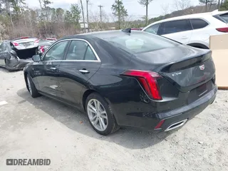 2024 Cadillac CT4 Luxury with VIN 1G6DA5RK6R0129036, listed as a IAAI auction lot 41787673 with 2,051 mi miles. Bid and sale history available at carsss.com. Image 3.
