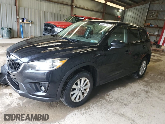 2013 Mazda CX-5 Touring with VIN JM3KE4CE6D0113909, listed as a Copart auction lot 53973355 with 117,335 mi miles and Salvage Title. Bid and sale history available at DreamBid. Image 1.