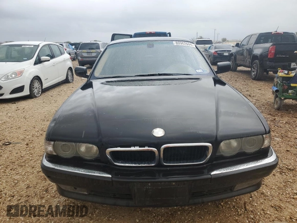 2000 BMW 7 Series 740i with VIN WBAGG8342YDN79307, listed as a Copart auction lot 80962694 with 166,520 mi miles and Clean title. Bid and sale history available at DreamBid. Image 5.