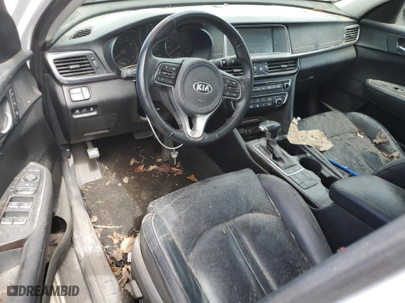 2017 Kia Optima EX with VIN 5XXGU4L35HG150891, listed as a Copart auction lot 49986905 with 98,419 mi miles and Salvage Title. Bid and sale history available at carsss.com. Image 8.