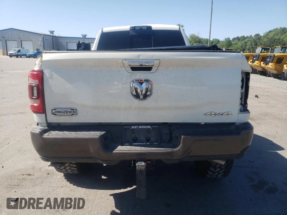 2021 Ram 2500 Longhorn with VIN 3C6UR5PL3MG597335, listed as a Copart auction lot 54699025 with 169,378 mi miles and Salvage title. Bid and sale history available at DreamBid. Image 6.