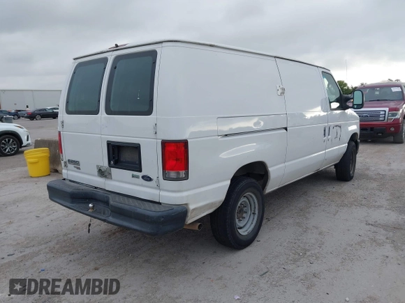 2013 Ford Econoline Cargo Commercial with VIN 1FTNE2EW9DDB02704, listed as a IAAI auction lot 42596289 with 243,629 mi miles and . Bid and sale history available at DreamBid. Image 4.