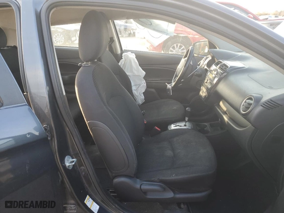 2015 Mitsubishi Mirage ES with VIN ML32A4HJ4FH009808, listed as a Copart auction lot 48683925 with 104226 miles and Salvage Title. Bid and sale history available at carsss.com. Image 7.