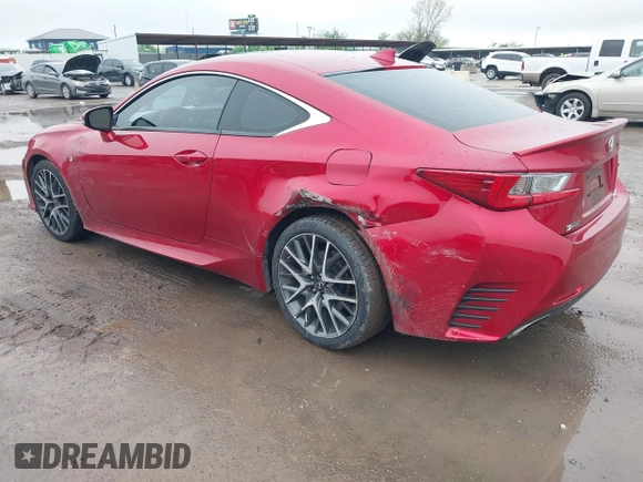 2016 Lexus RC 200t F Sport with VIN JTHHA5BC6G5003534, listed as a IAAI auction lot 41969687 with 91,276 mi miles and . Bid and sale history available at DreamBid. Image 3.