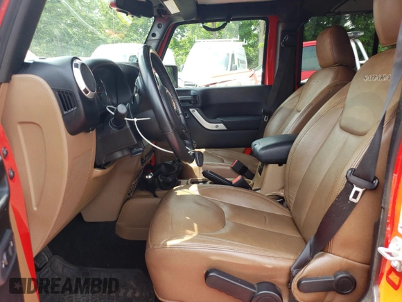 2017 Jeep Wrangler Unlimited Sahara with VIN 1C4HJWEG3HL610297, listed as a Copart auction lot 64732325 with 43,274 mi miles and Salvage title. Bid and sale history available at DreamBid. Image 7.