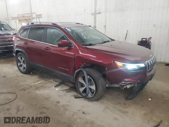 2019 Jeep Cherokee Limited z VIN 1C4PJMDX1KD353269, wystawiony jako Copart lot #57764345 z przebiegiem 37 976 mil mil oraz Szkoda całkowita • Salvage title. Historia ofert i sprzedaży dostępna na DreamBid. Obrazek 4.